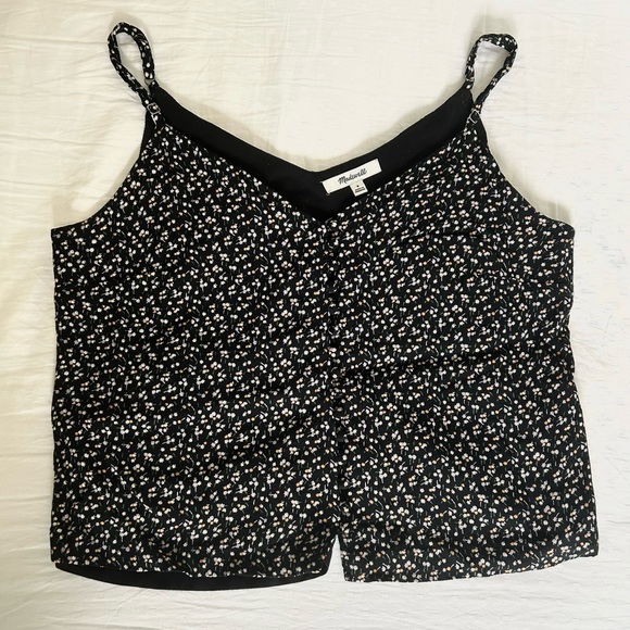 Madewell Button-Down Cami Top in Playground Posies - Picture 10 of 13